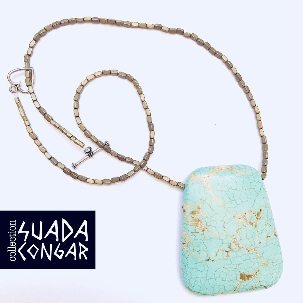 Precious Stones Collection -Turquoise Stone Necklace