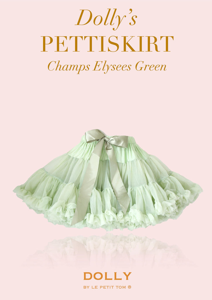 DRAGONFLY FAIRY Pettiskirt Champs-Elysees Green (small 3-6 Years + free doll size)